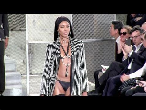 The Forever Sexy Naomi Campbell On The Runway At The Givenchy Men Fashion Show In Paris YouTube