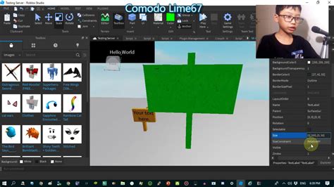 How To Make A Sign On Roblox Roblox Studio Tutorial Youtube