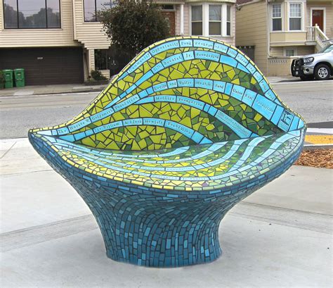 Mosaic Sculpture At Balboa Park In Sf By Rachel Rodi Mosaic Furniture
