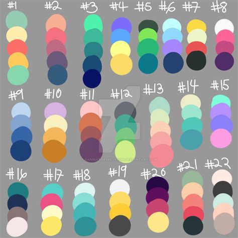 Create, inspire and share awesome color schemes. Color Palette Challenge by Sansiatheskeleton on DeviantArt