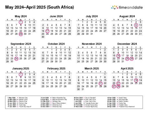 Calendar 2024 Printable South Africa Calendar 2024 All Holidays May