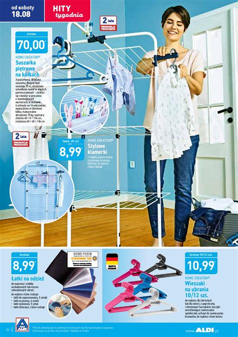 Korzystanie z witryny bez zmiany ustawień twojej przeglądarki oznacza, że będą one umieszczane w twoim urządzeniu końcowym. Aldi 13 sierpnia 2018 gazetka - suszarka piętrowa