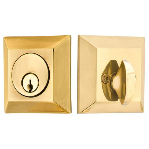 Solid Brass Deadbolts Collection Quincy Single Cylinder Deadbolt In
