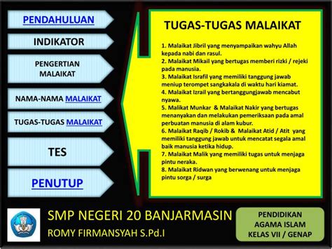 Malaikat mikail yang bertugas memberi rizki / rejeki pada manusia. PPT - MALAIKAT PowerPoint Presentation - ID:3118774