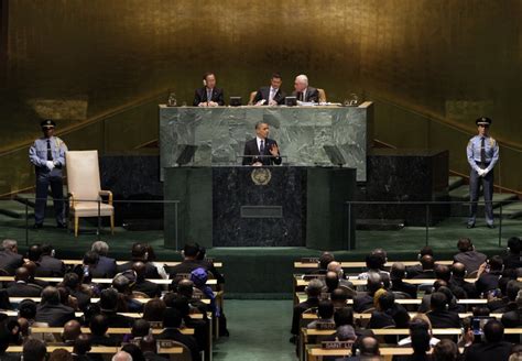 When i came into office, you may recall, i set a goal that many of you said was kind of way over the top. President Barack Obama's speech to the UN General Assembly ...