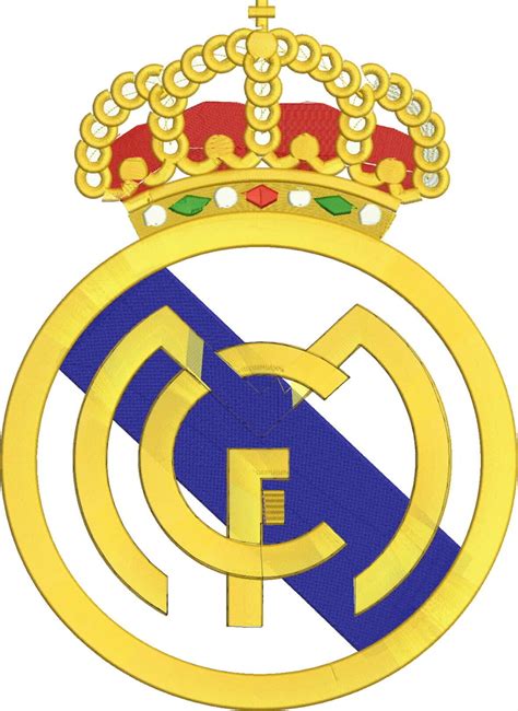Real madrid club de fútbol, commonly referred to as real madrid, is a spanish professional football club based in madrid. Real Madrid Matriz De Bordado Computadorizado Escudo Real ...