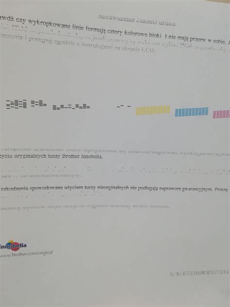 This printer has an inkjet print technology with piezo print nozzles different for monochrome (one of 210) and color (70). Brother DCP-J152W - Drukarka przestała drukować na czarno