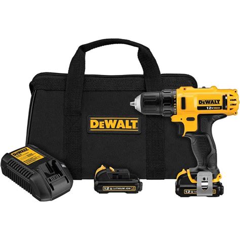 Dewalt Volt Max Lithium Ion In Cordless Drill Driver Kit Dcd S The Home Depot