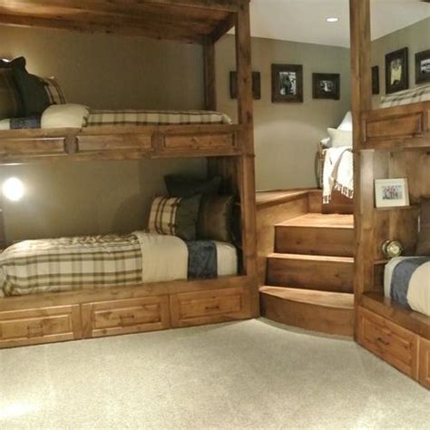 Standard bunk beds have two twin beds stacked on top of each other. Corner Bunk Beds Ideas, Pictures, Remodel and Decor | Bunk ...