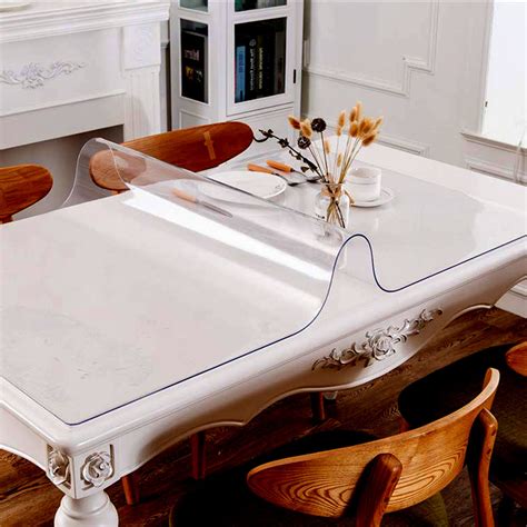 Get it as soon as thu, apr 8. Zimtown PVC Clear Table Cover Protector, 1.5mm Thick Pvc ...