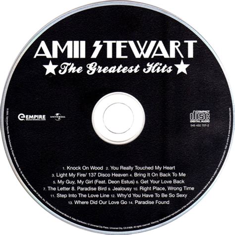 Carátula Cd De Amii Stewart The Greatest Hits Portada