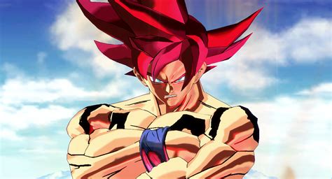 Goku Super Saiyan Red False Super Saiyan God Rockeronder Updated