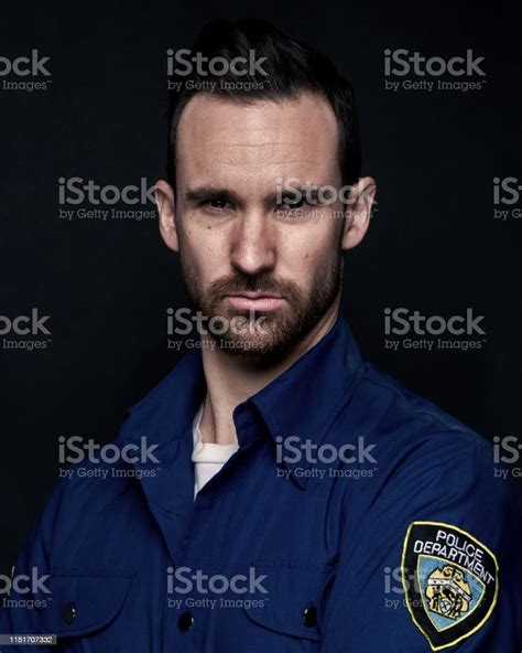 Handsome Man Wearing Police Uniform Stock Photo Download Image Now