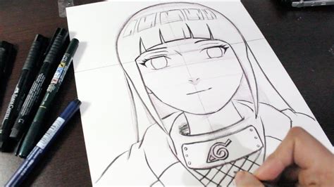 Comment Dessiner Hinata Hyuga Ii Naruto Youtube