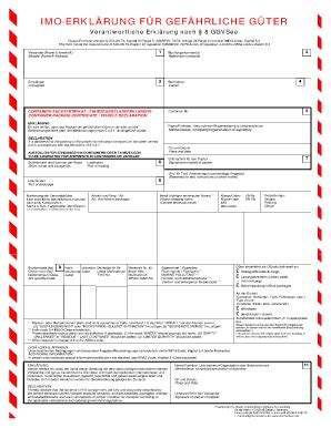 Dangerous Goods Declaration Form Fill And Sign Printable Template Online