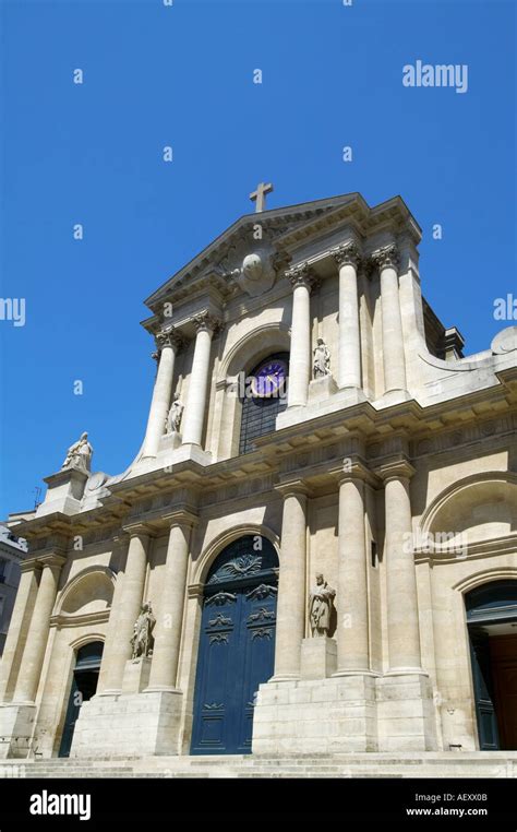 France Saint Roch Church At Paris Stock Photo Alamy