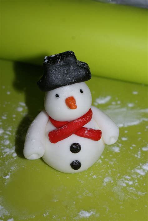LAvent comment faire un bonhomme de neige en pâte à sucre