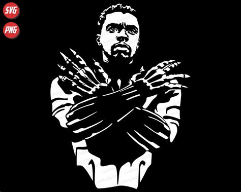 Black Panther Svg Superhero Svg Marvel Black Panther Etsy
