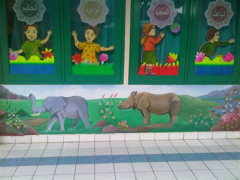 Lukisan Dinding Sekolah PAUD, TK, SD, SMP, SMA PALING KEREN