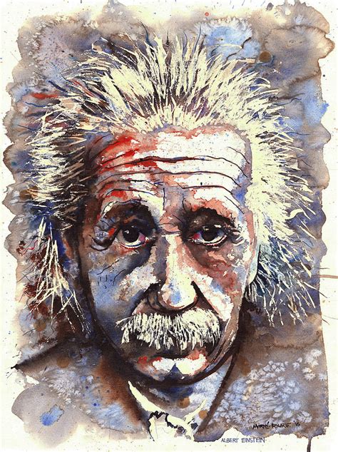 Albert Einstein Painting By Morne Fourie Fine Art America