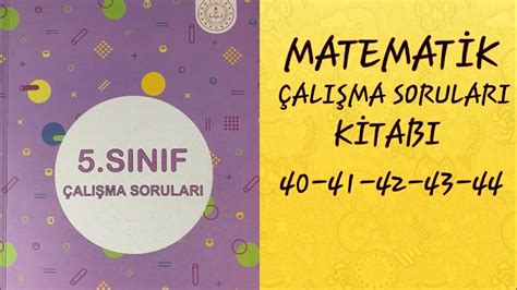 Sinif Matemat K Ali Ma Sorulari Sayfa