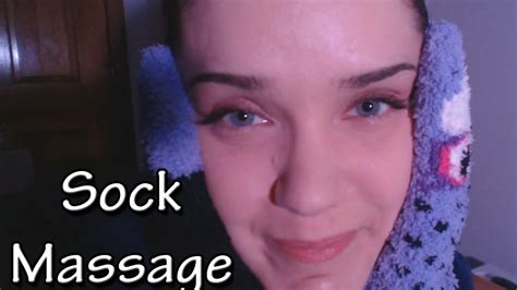 Asmr Sock Massage Soft Sounds Face Massage With Socks Youtube