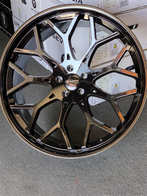 24” Giovanna style Nova FF with Gloss Black finish Custom Wheels Cars