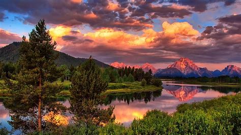 와이오밍 주 봄 호수 제니 호수 록키 산맥 그랜드 Teton 국립 공원 Hd 배경 화면 2560 × 1600