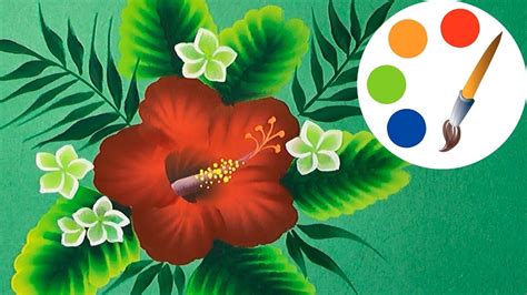 How To Paint Hibiscus Paint Tropical Flowers Irishkalia Painting