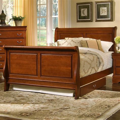 Louis King Sleigh Bed By Vaughan Bassett Bed Storage King Sleigh Bed
