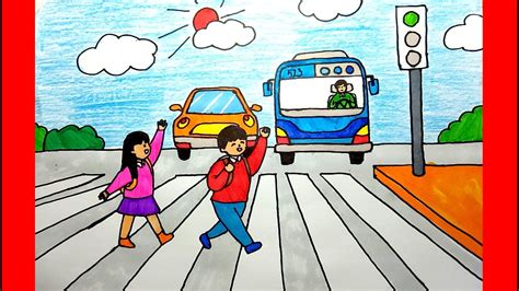 tổng hợp hơn 91 về vẽ tranh an toàn giao thông đơn giản hay nhất qkmachines