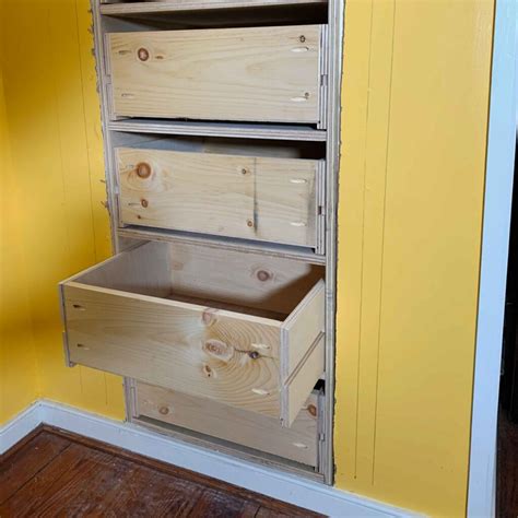How To Install An In Wall Built In Dresser Lazy Guy Diy