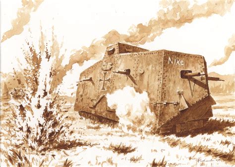 Villers Bretonneux 24 April 1918 A7v Nixe By Radomski On Deviantart