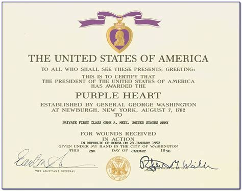 Military Certificates Of Appreciation Templates E31