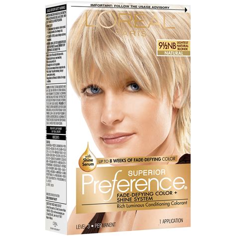 L Oréal Paris Superior Preference Permanent Hair Color 9 5nb Lightest Natural Blonde Shop