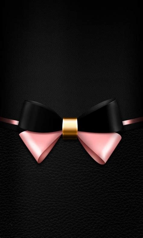 Black Pink Bow Wallpaper Pink Wallpaper Iphone Pink And Black