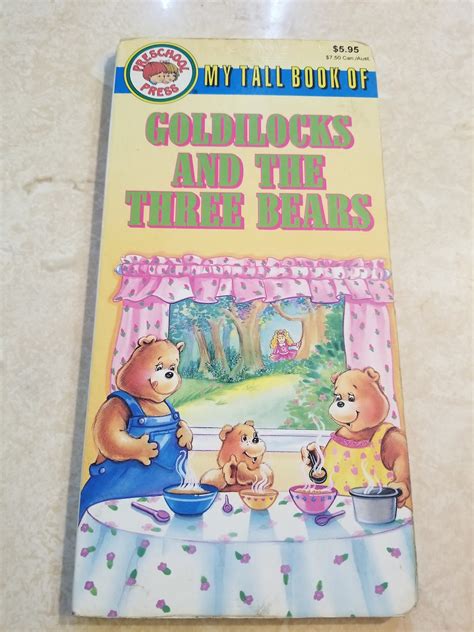 My Tall Book Of Goldilocks And The Three Bears Illustrated By Etsy