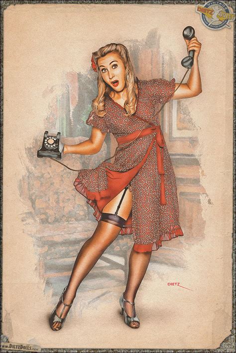 Pinups Hung Up On The Phone By Warbirdphotographer On Deviantart