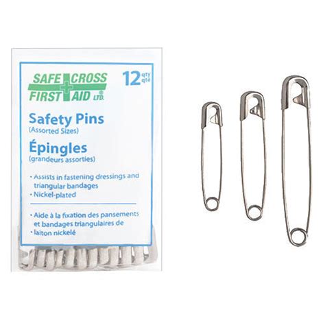 Safety Pins Assorted Sizes 12package Northern Safety