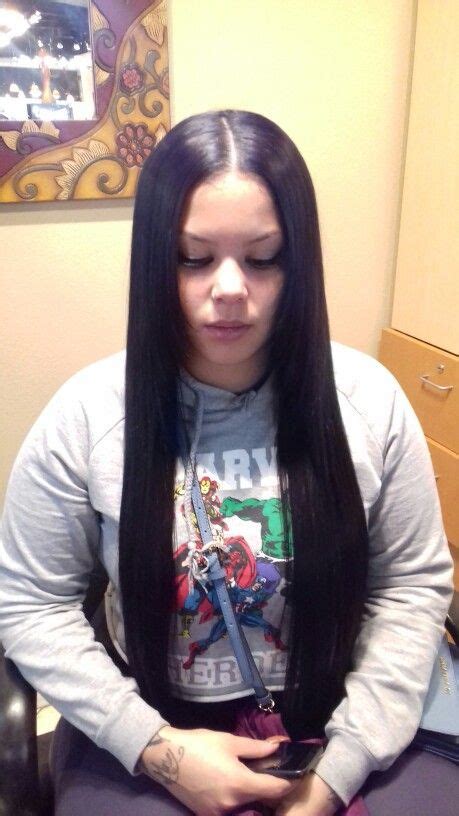 Sew In Middle Part With Leave Out Instagramkarismab Sew In