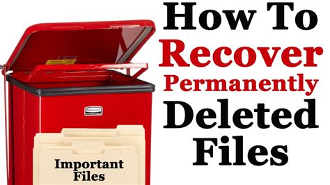 How To Recover Permanently Deleted Files In Windows Without Software YouTube