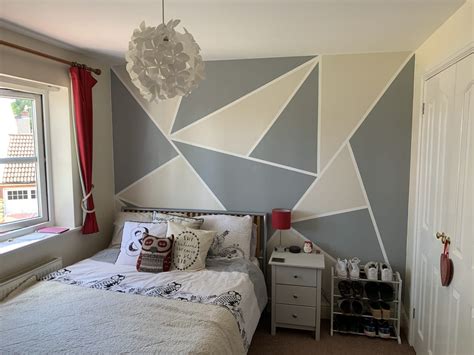 How To Paint Gorgeous Geometric Wall Designs Easily Emma And 3