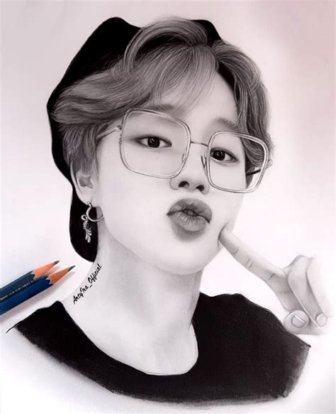 Drawing Of Bts Jimin Artyiraofficial Pencil Drawings Kpop