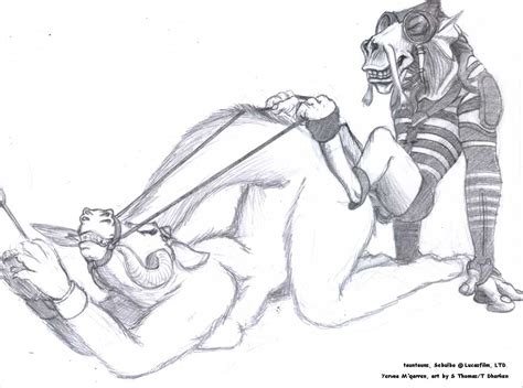 Rule 34 Alien Bondage Bound Dharken Dug Female Male Monochrome