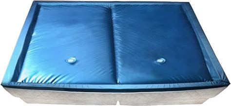 Mewmewcat Dual Waterbed Mattress Set With Liner And Divider 200x220 Cm F5 Pvc Blue Easy Assembly
