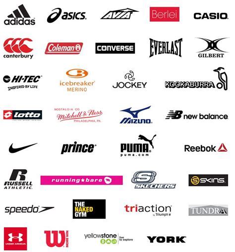 This brand name generator will give you a name ideas list along with available domain name suggestions and a free logo that you can start using immediately. Athletic wear brands Logos