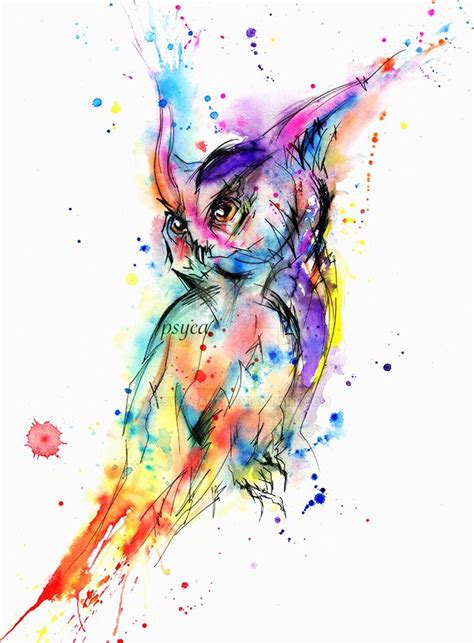 Abstract Owl By Psyca Art On Deviantart