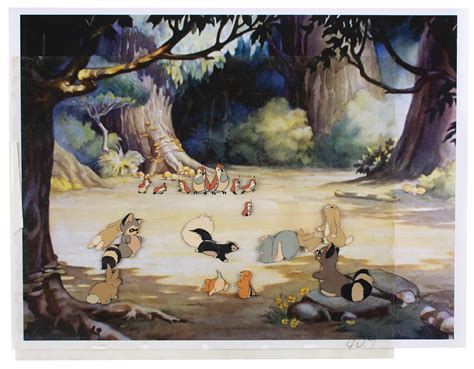 Forest Animals Production Cel From Snow White And The Seven Dwarfs