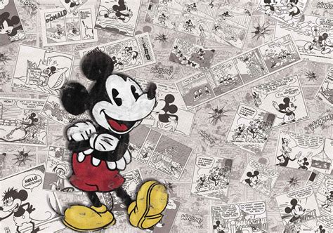 You can find unique wallpapers and backgrounds also, here you will free download most popular best wall paper cartoon wallpapers mickey mouse ideas. Disney Mickey Mouse Newsprint Vintage Wall Paper Mural ...