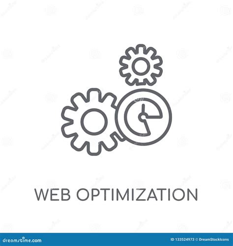 Web Optimization Linear Icon Modern Outline Web Optimization Lo Stock